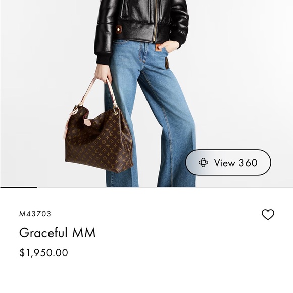 Authentic Louis Vuitton Graceful MM with pink lining 🌸👜💕 - Picture 9 of 15